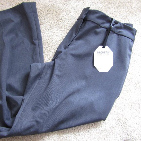 Liz Claiborne Sophie Secretly Slender Pants Women’s Size 18 Charcoal Stretch NWT - Picture 2 of 6